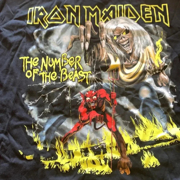 Iron Maiden Band Tee Shirt Number of the Beast - Picture 5 of 8